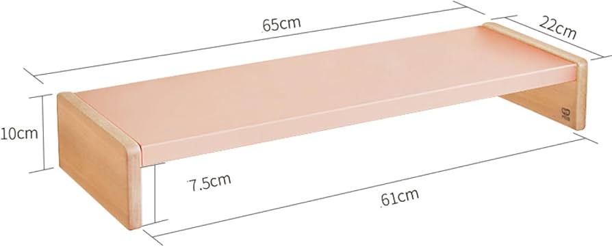 Amazon.co.jp: MJKQ9 コンピュータモニタースタンド 木製 ピンク