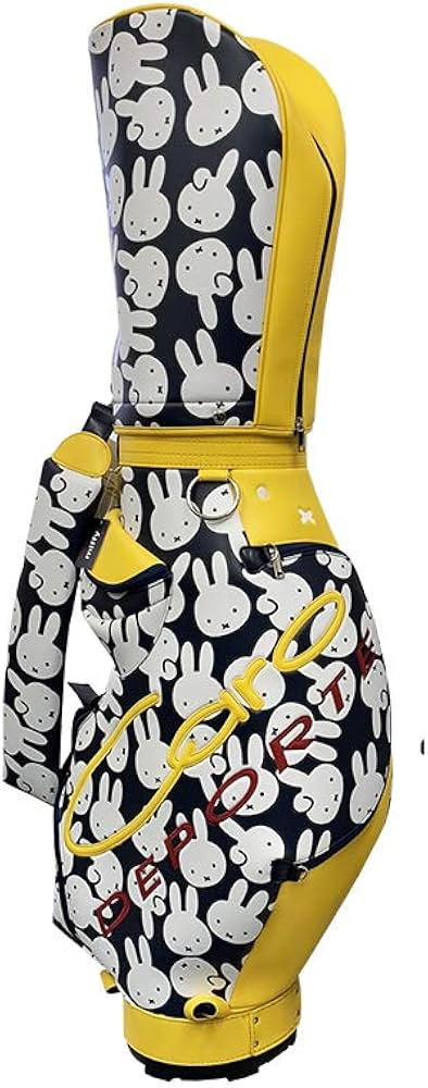 Amazon | Caro DEPORTE miffy コラボ ゴルフ キャディバッグ イエロー