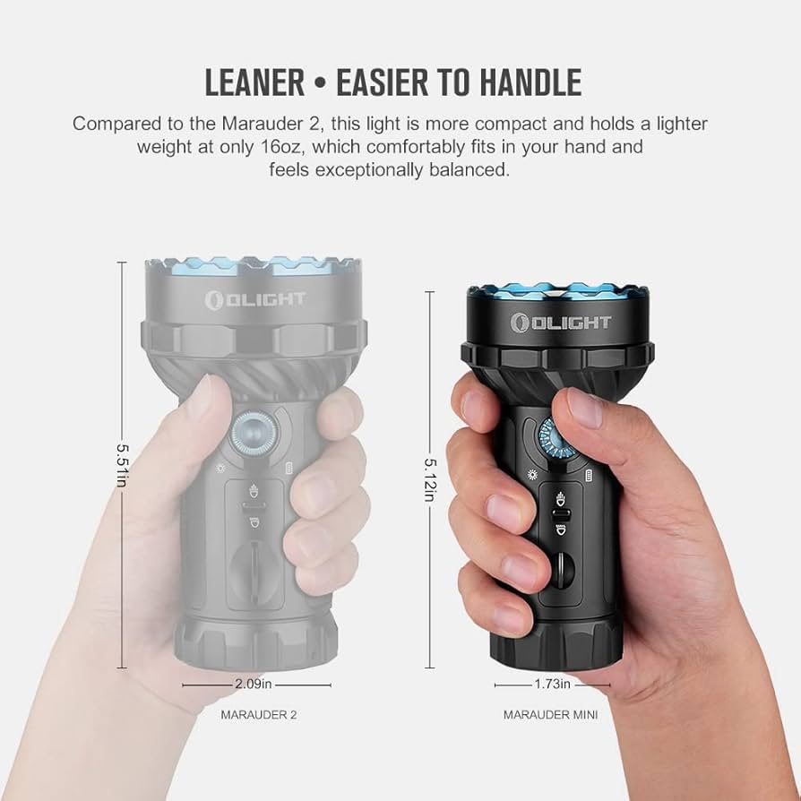 OLIGHT Flashlight, Marauder Mini LED Ultra Bright Light 7000