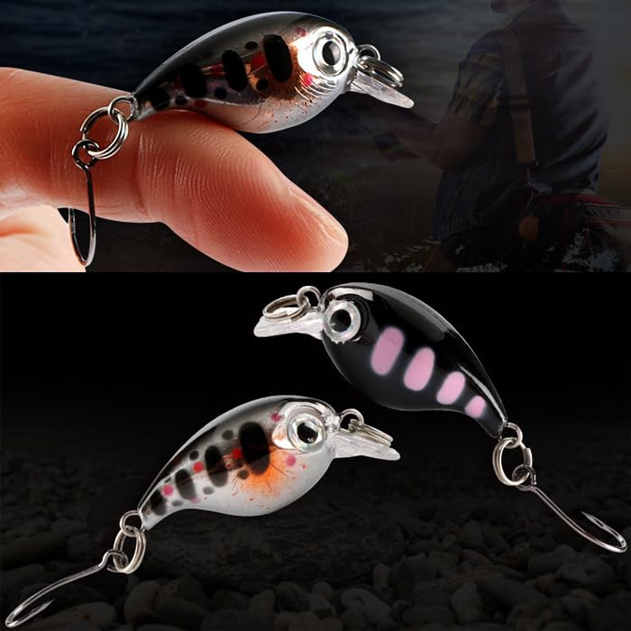 Amazon | KAIRI マイクロクランクベイト 8色 セット バーバレス フック