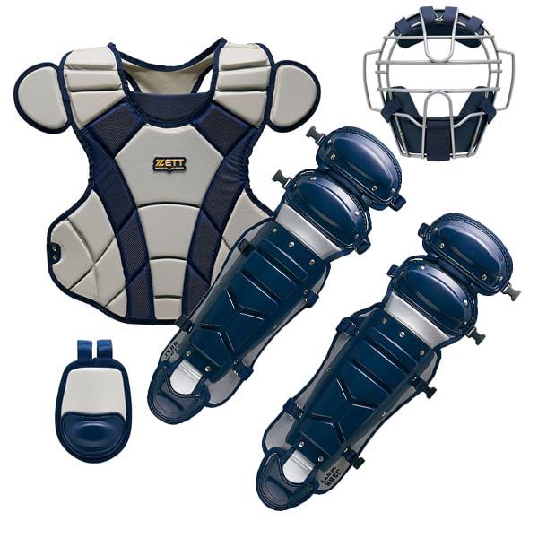 Amazon | 野球 ゼット 限定 キャッチャー防具 4点セット 軟式 一般