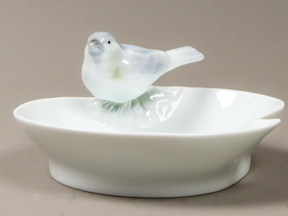 Amazon | Nibv 深川製磁 釉彩淡光 小鳥細工付き皿 | ノーブランド品