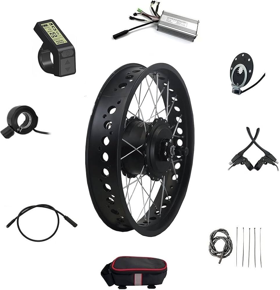 Amazon | 電動自転車変換キット、36V / 48V 500Wモーター、ブラシレス