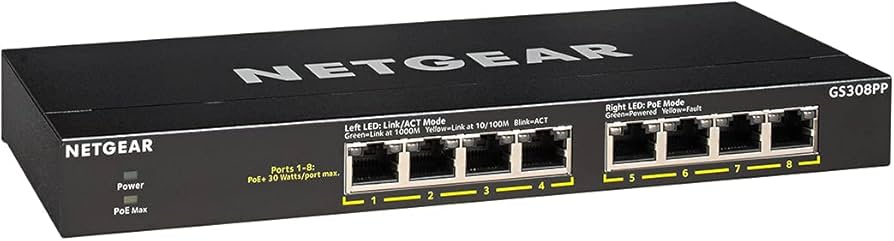Amazon.com: NETGEAR 8-Port PoE+ Gigabit Ethernet Unmanaged