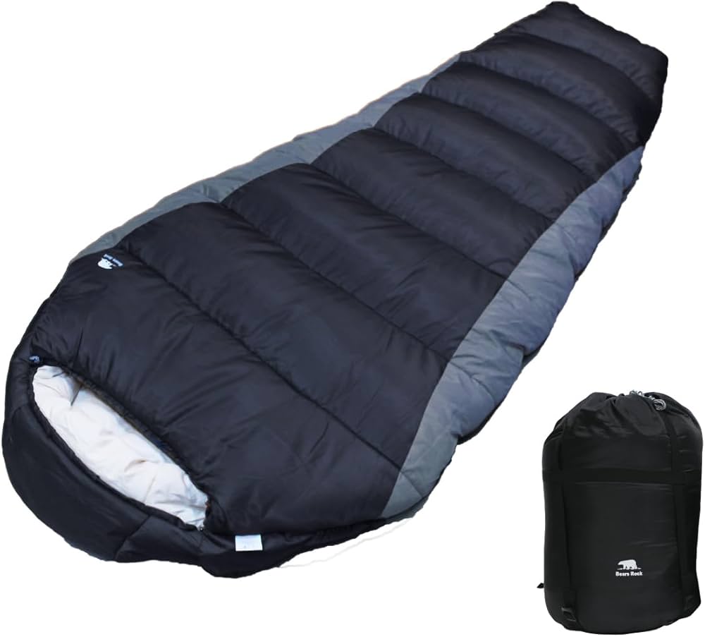 Amazon.co.jp: Bears Rock ベアーズロック -32度 寝袋 シュラフ マミー