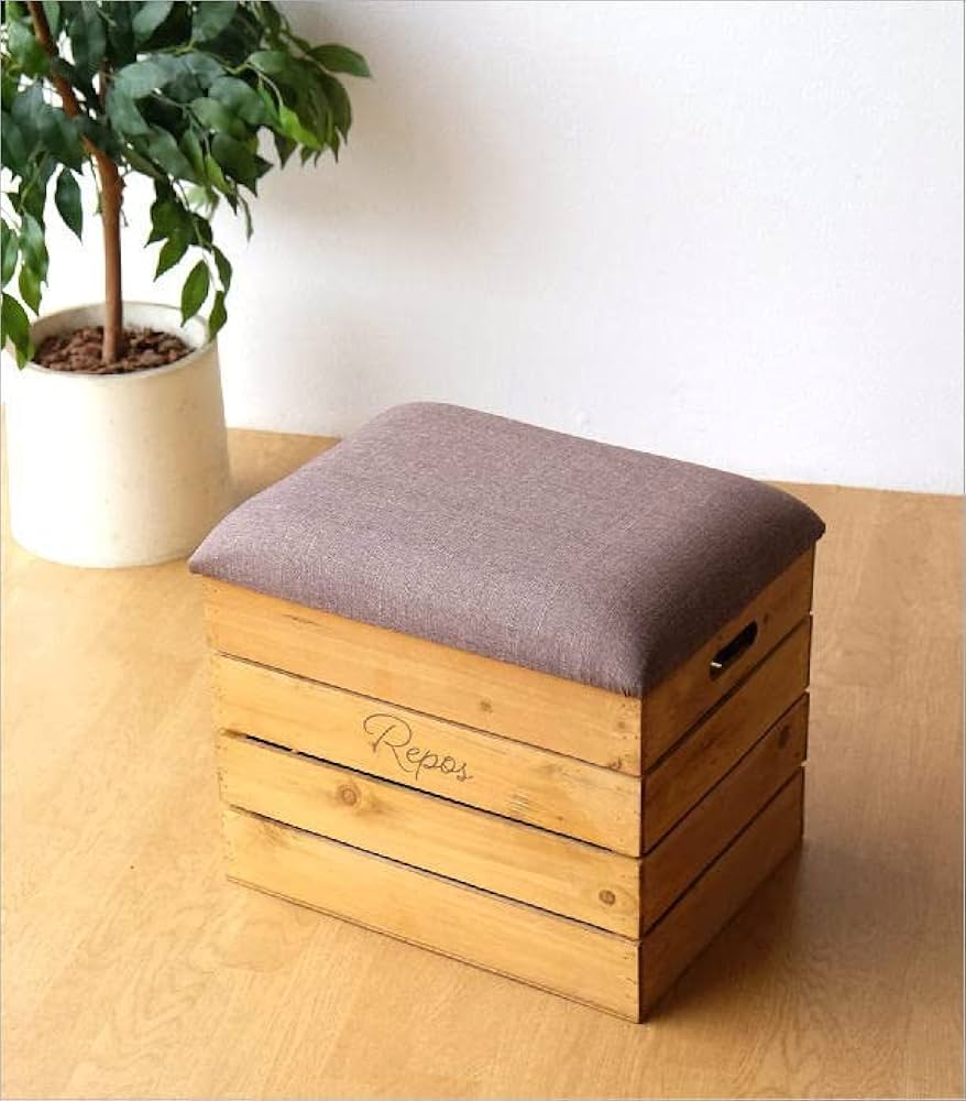 ウッドスツール 木製 ボックススツール 椅子 カホン風 Amazon.co.jp