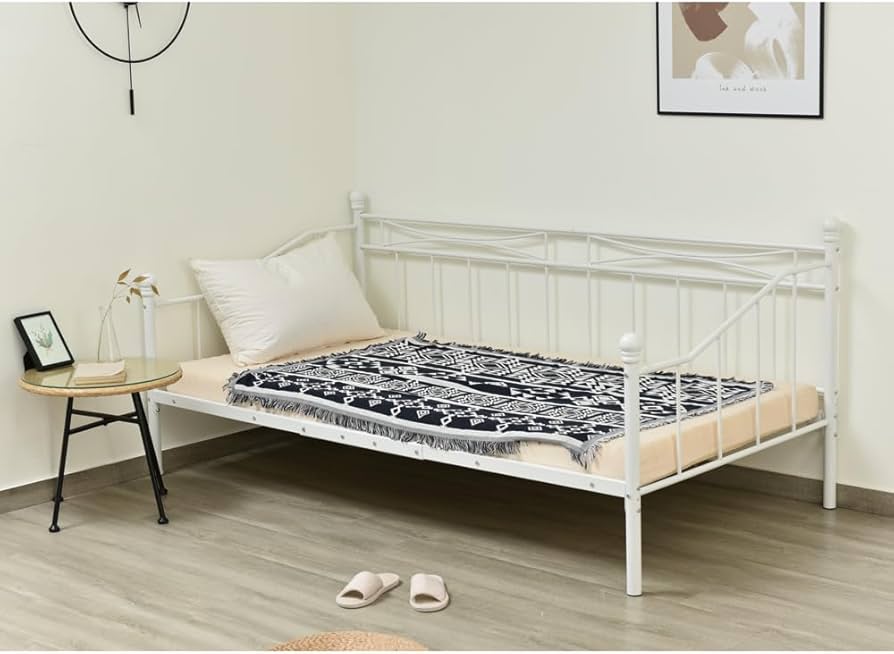 Amazon｜【ホワイト】シングルベッド パイプベッド ベッド シングル