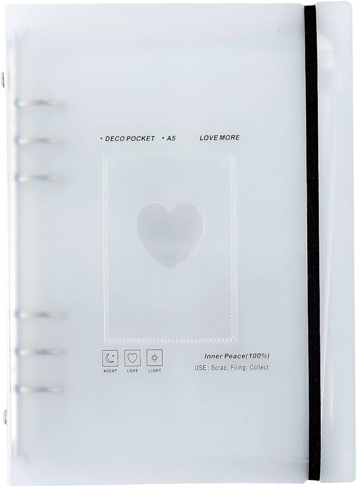 Amazon.co.jp: Mechesa A5フォトカードバインダー | 6穴半透明