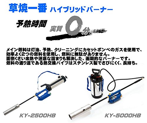 Amazon | 【除草用品 草刈】 灯油式 ハイブリッドバーナー 草焼一番 KY