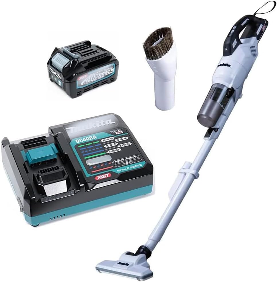 Amazon.co.jp: マキタ40Vmax用充電式クリーナ CL003GRDW（スノー