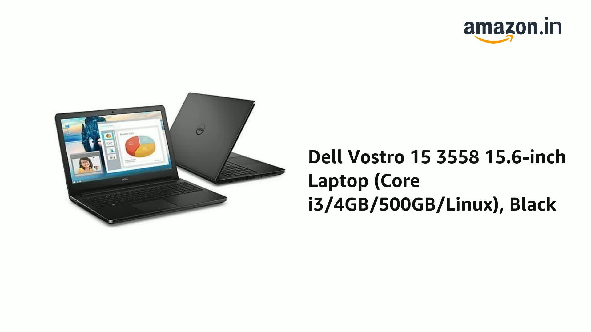 Dell Vostro 15 3558 15.6-inch Laptop (Core i3/4GB/500GB/Linux