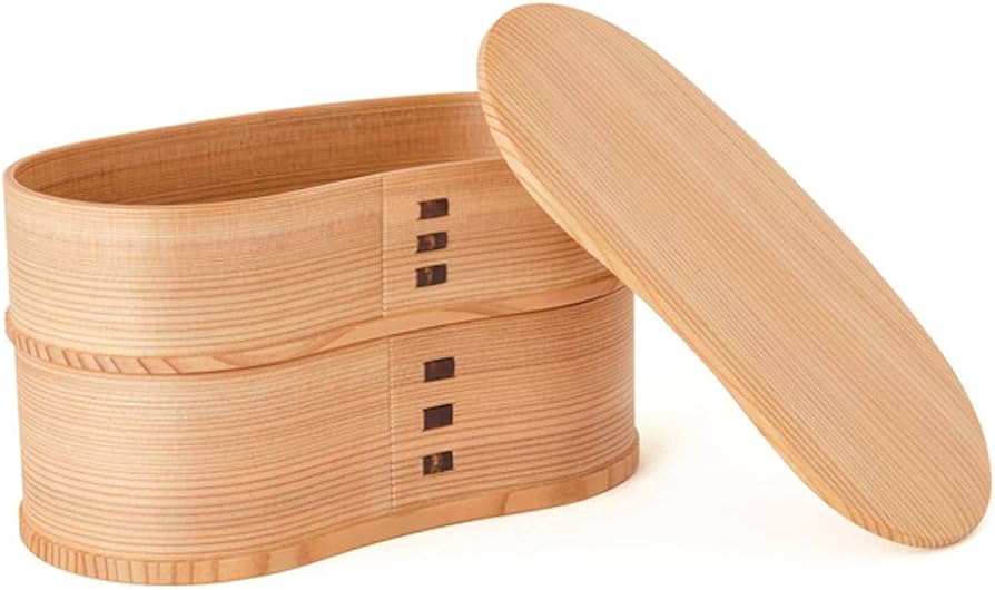 Amazon | 国産 秋田大館工芸社 曲げわっぱ弁当箱 (はんごう型) | 秋田