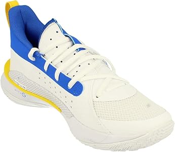 Amazon | Under Armour Men's Curry 7 Basketball Shoe (White/Blue