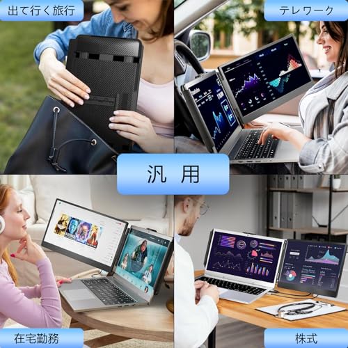 LivElect - LivElect 14インチ ノートパソコン モニター ダブル