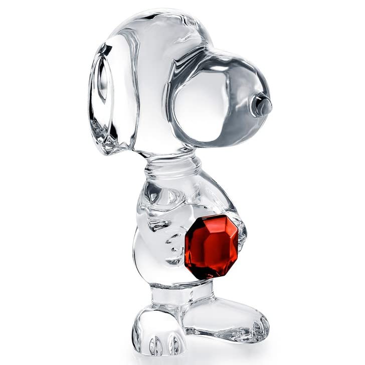Amazon.co.jp: バカラ クリスタル スヌーピー 八角形 クリア&レッド