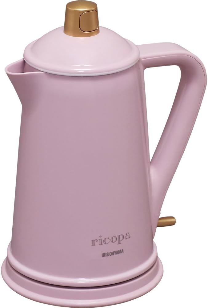 Amazon | アイリスオーヤマ 電気ケトル ricopa アッシュピンク IKE