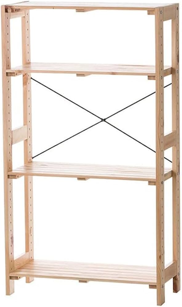 Amazon.co.jp: カインズ(CAINZ) 木製ラック66 4段 ナチュラル C10 本棚