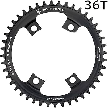Amazon | ウルフトゥース(Wolf Tooth) 110 BCD 4 Bolt Chainring for
