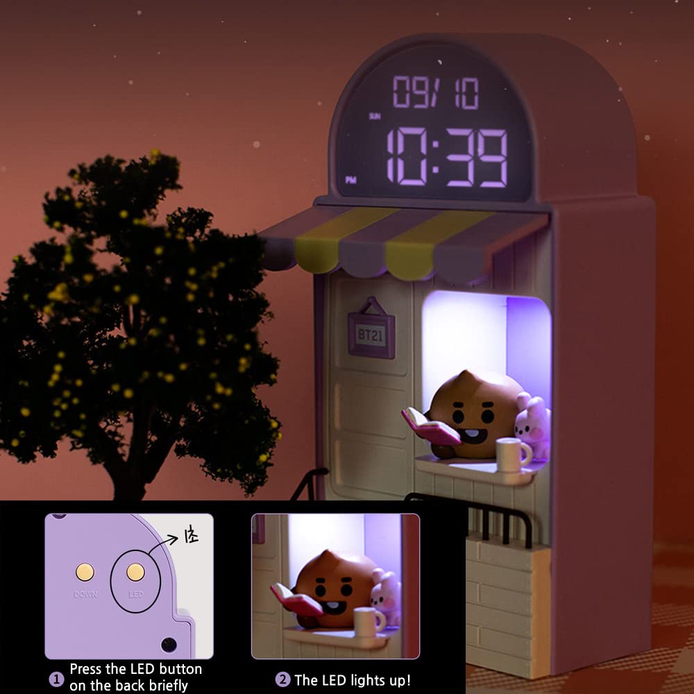 Amazon.com: BT21 Cafe Digital Led Desk Clock (CHIMMY) : Home & Kitchen