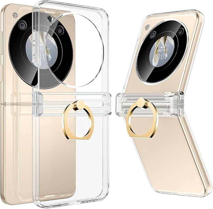 Amazon.co.jp: ZTE Libero Flip 5G ケース クリア リング付き A304ZT