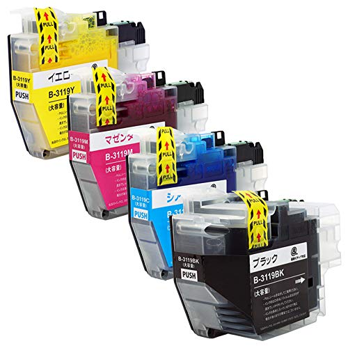 Amazon.co.jp: brother ブラザー LC3119-4PK (BK/C/M/Y)【4色パック(大