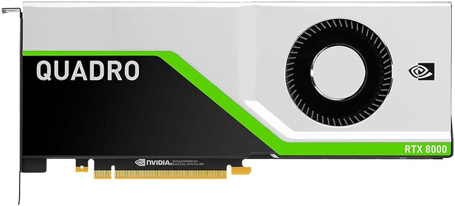Amazon.com: PNY NVIDIA Quadro RTX 8000, Black, Green, Silver