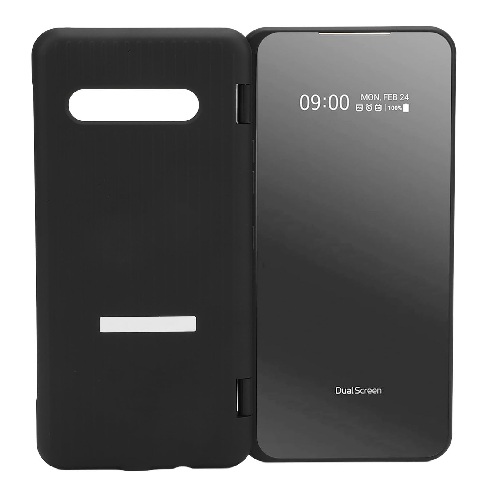 Amazon.co.jp: V60 ThinQ 5G 用デュアル スクリーン ケース - ブラック