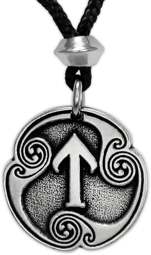 Amazon.com: Tiwaz Tir Rune Pendant Necklace - Pewter Norse Victory