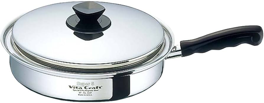 Amazon｜ビタクラフト フライパン 27cm IH対応 ステンレス 蓋付 10年