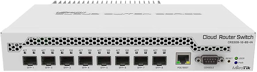 Amazon.co.jp: Mikrotik ネットワークスイッチ CRS309-1G-8S+IN