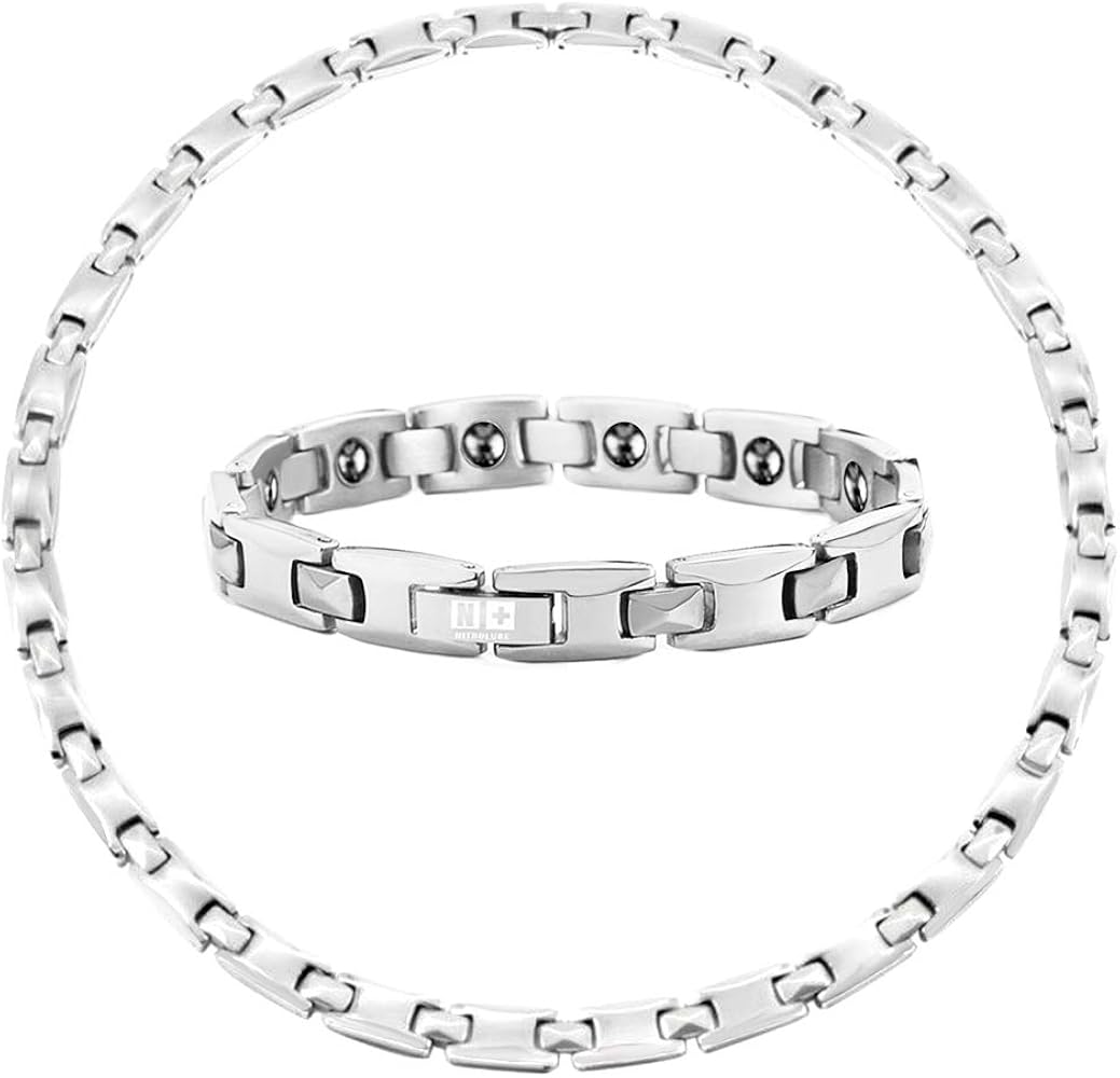 Amazon | 純チタン 静電気除去ブレスレット ネックレス メンズ