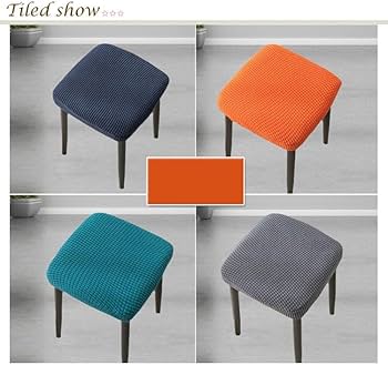 Amazon.co.jp: スツールカバー ダイニングスツール 正方形 伸縮素材