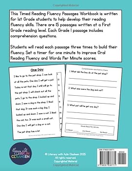 Amazon.com: Timed Reading Fluency Passages for 1st Grade: Increase
