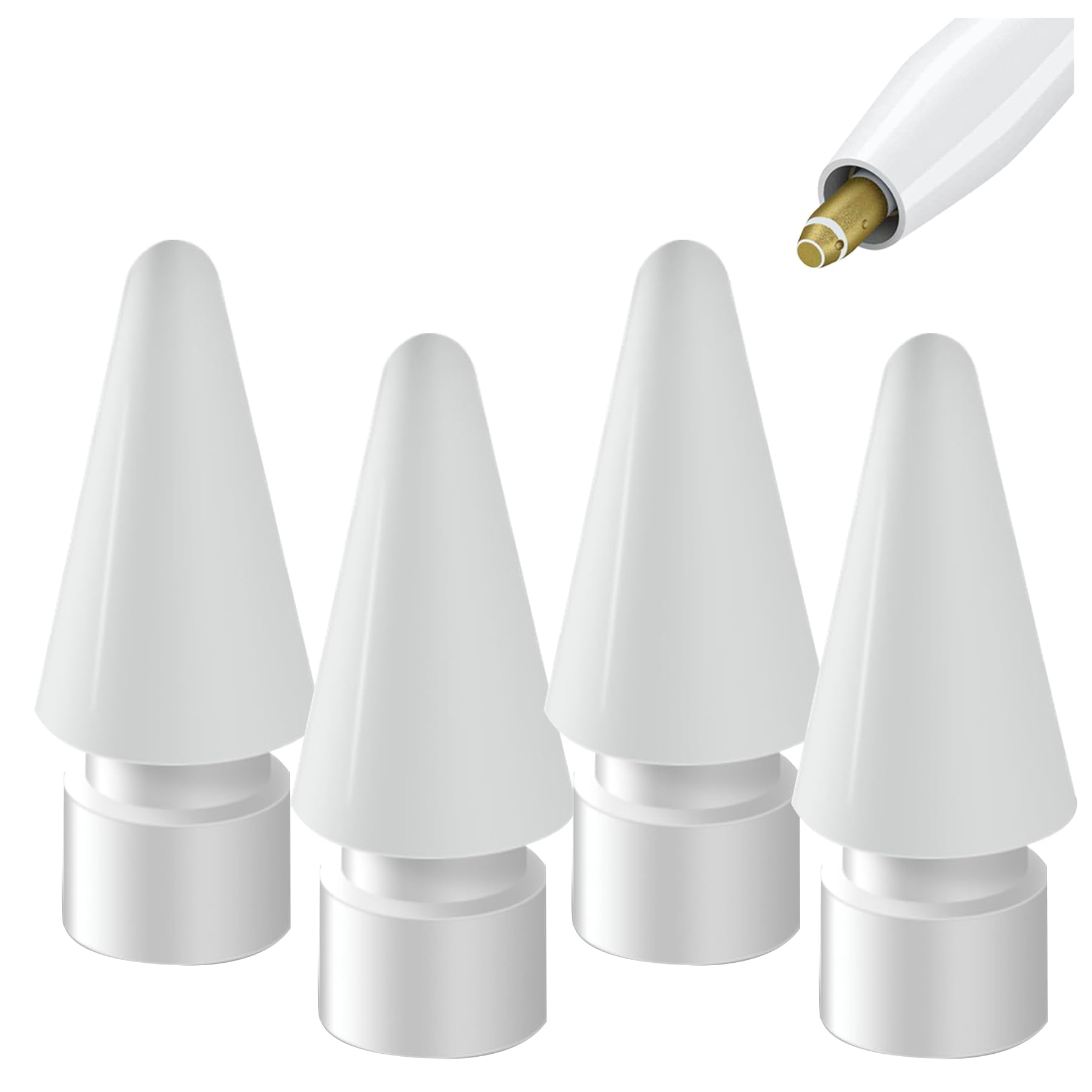 Amazon | 4個Apple用鉛筆チップApple Pencil 1/2/Pro世代用,高感度