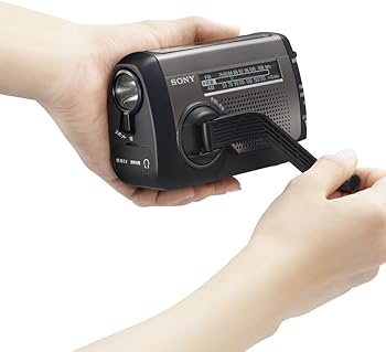 Amazon.co.jp: ソニー(SONY) 防災ラジオ ICF-B300:手回しラジオFM/AM