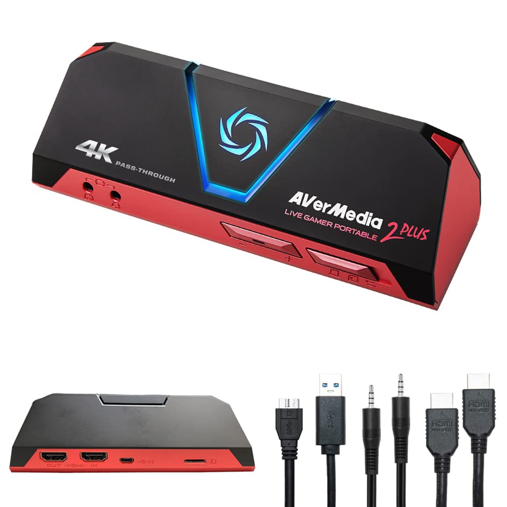 AVerMedia GC513 Live Gamer Portable 2 Plus Capture Card, 4K Pass