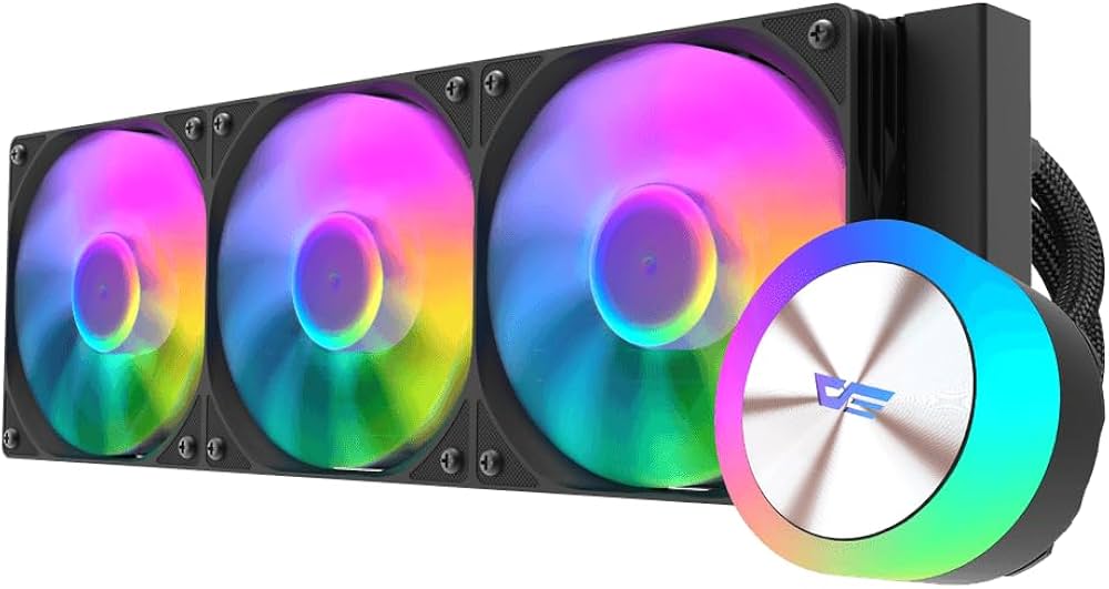 Amazon.co.jp: Darkflash DG360 360MM ARGB AIO CPU液体クーラー、LGA