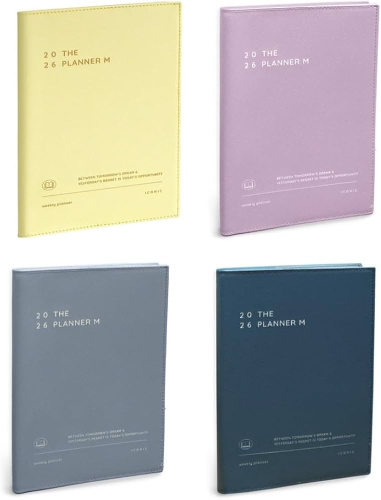 Amazon.co.jp: 韓国 2026 THE PLANNER M 1年 スケジュール帳 毎月 毎週