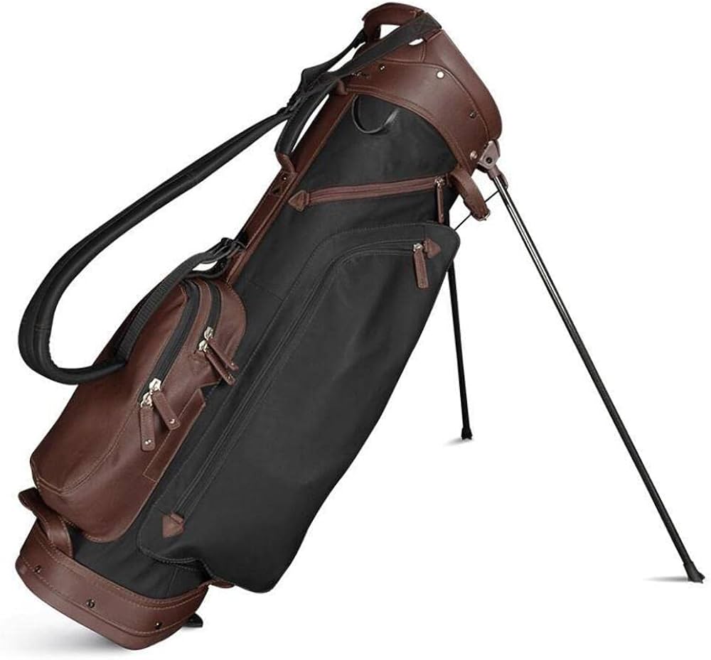 Amazon | Sun Mountain 2024 レザーゴルフスタンドバッグ ブラック