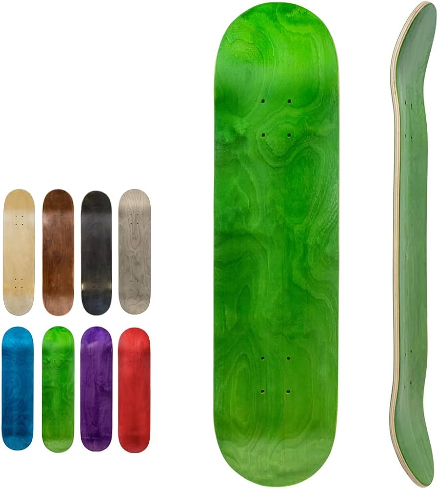 Amazon | 全8カラー 5枚セット スケートボード ブランクデッキ 8インチ