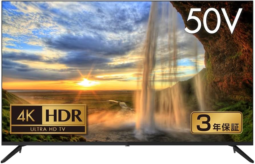 Amazon | グリーンハウス 4K／HDR対応50V型ベゼルレス液晶