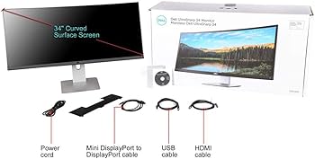Amazon.com: Dell U3419w Ultrasharp 34-Inch WQHD (3440x1440) Curved