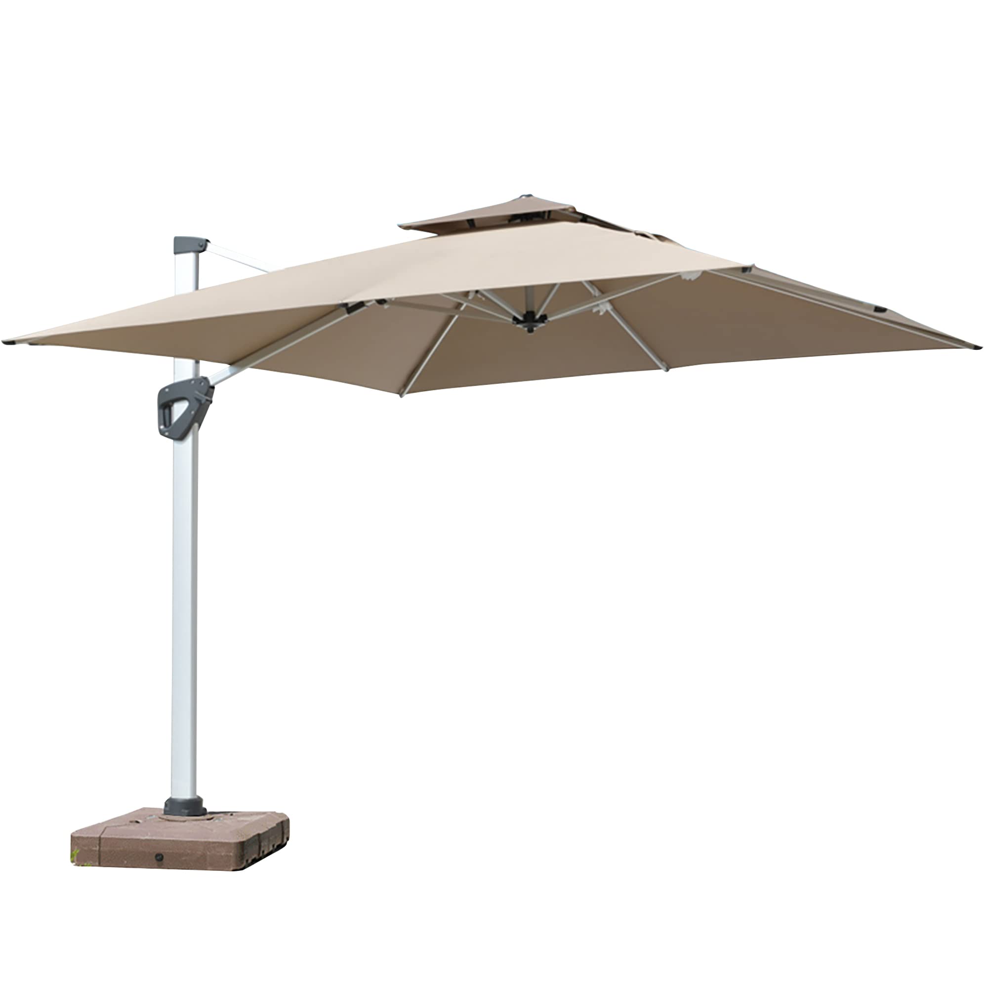 Amazon.co.jp: ViCoopZim アルミ製 ガーデンパラソル 大型パラソル 風