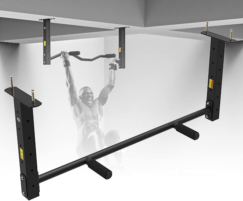 Amazon | 壁掛けプルアップバー98cm,天井取り付け可能なプルアップバー