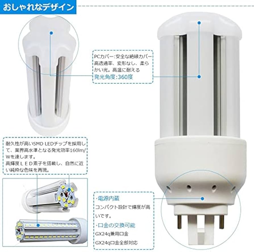 Amazon.co.jp : LEDツイン蛍光灯 FHT24EX-N FHT24EXN 昼白色5000K LED