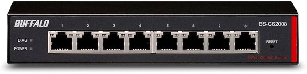 Amazon | BUFFALO レイヤー2 Giga スマートスイッチ 8ポート BS-GS2008