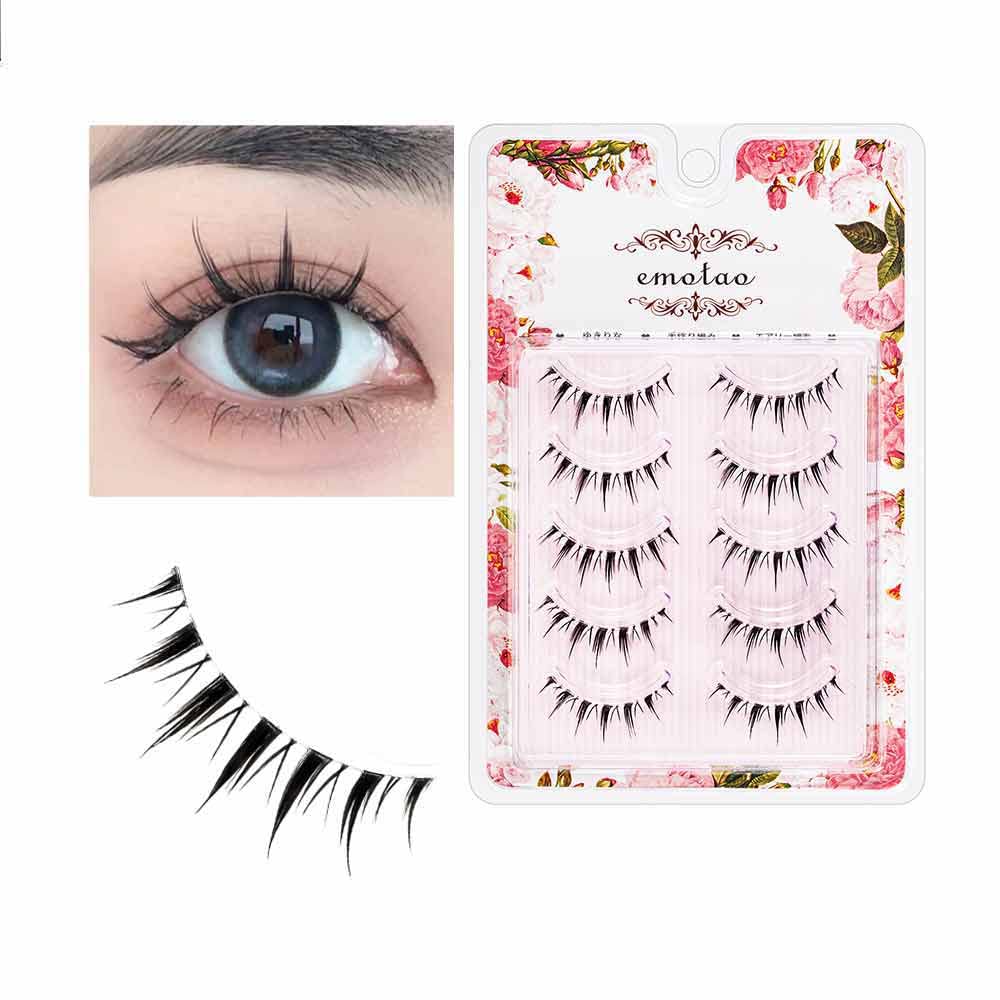 Amazon | つけまつげ ナチュラル目尻 短め 上まつげ したまつげ 人気