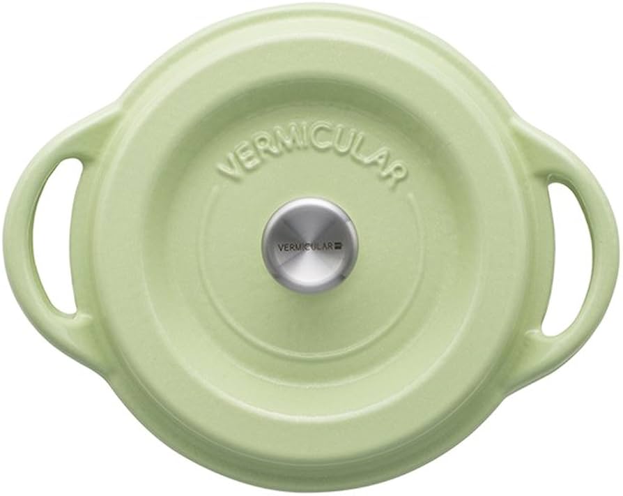 Amazon.co.jp: バーミキュラ 鋳物ホーロー鍋 14cm パールグリーン 無水