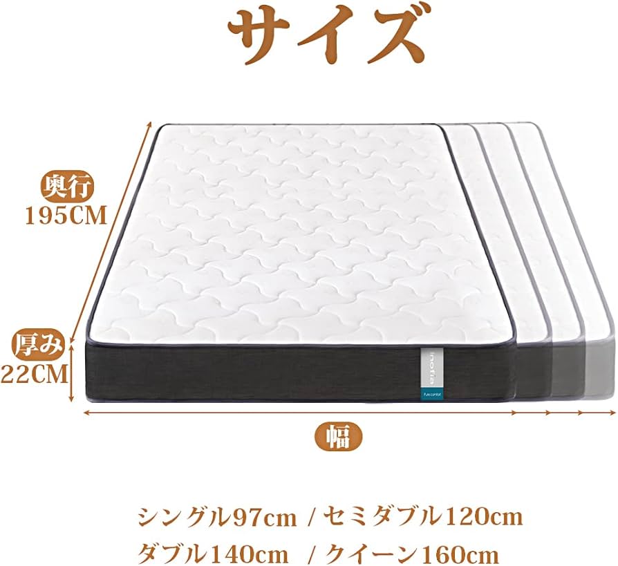 Amazon.co.jp: Inofia マットレス セミダブル マットレス専門ブランド