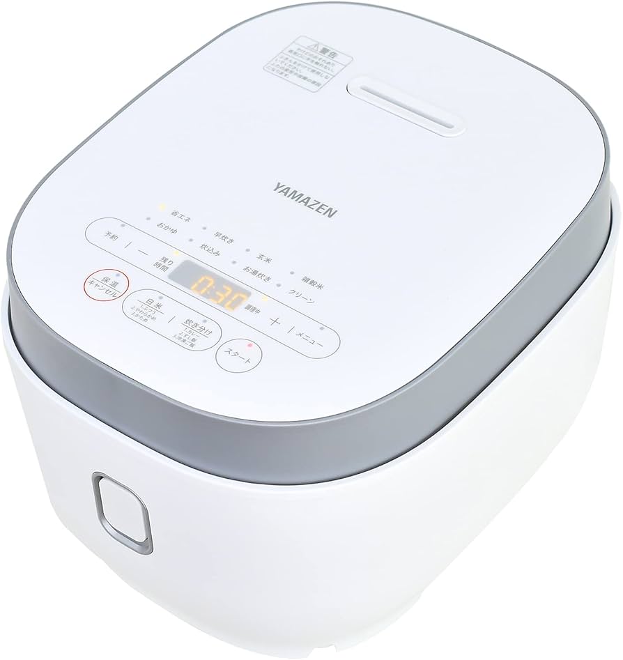 Amazon | [山善] 炊飯器 マイコン式 5.5合 3層特厚釜 「メニューに